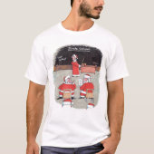 Santa Testの男性は白いTシャツ Tシャツ (正面)