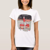 Santa Test女子白Tシャツ Tシャツ (正面)