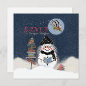 Santa the Dragon Sleigher Holiday Card シーズンカード (正面/裏面)