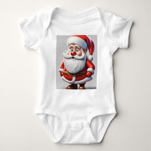 Santa Theme: Toddler T-shirts : Christmas Edition  ベビーボディスーツ (正面)