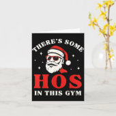 Santa There's Some Hos In This Gym  カード (黄色い花)