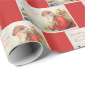 Santa Thunder_与えCoveヴィンテージへの少年の手紙 ラッピングペーパー (ロールコーナー)