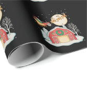 Santa Tractor Farm Farmer Christmas Farming Xmas ラッピングペーパー (ロールコーナー)