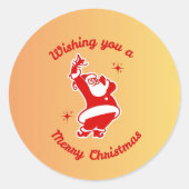 Santa & Tree Magic – Christmas Stickers & Invites ラウンドシール (正面)