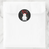 Santa & Tree Magic – Christmas Stickers & Invites ラウンドシール (バッグ)
