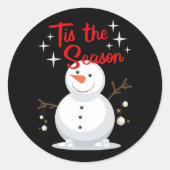 Santa & Tree Magic – Christmas Stickers & Invites ラウンドシール (正面)