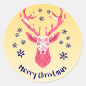 Santa & Tree Magic – Christmas Stickers & Invites ラウンドシール (正面)