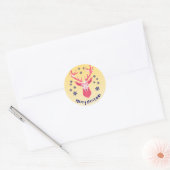Santa & Tree Magic – Christmas Stickers & Invites ラウンドシール (封筒)