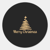 Santa & Tree Magic – Christmas Stickers & Invites ラウンドシール (正面)