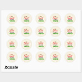 Santa & Tree Magic – Christmas Stickers & Invites ラウンドシール (シート)