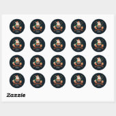 Santa & Tree Magic – Christmas Stickers & Invites ラウンドシール (シート)