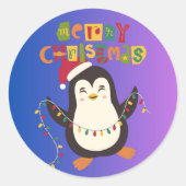 Santa & Tree Magic – Christmas Stickers & Invites ラウンドシール (正面)