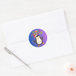 Santa & Tree Magic – Christmas Stickers & Invites ラウンドシール