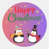 Santa & Tree Magic – Christmas Stickers & Invites ラウンドシール (正面)