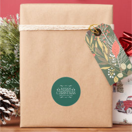 Santa & Tree Magic – Christmas Stickers & Invites ラウンドシール