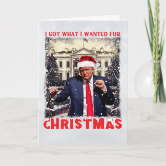 Santa Trump Christmas Card | I Got What I Wanted シーズンカード
