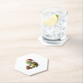 Santa Turtle Christmas Ugly Sweater Funny Holiday ペーパーコースター (インサイチュ)