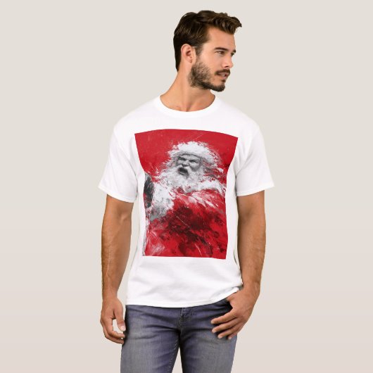 Santa Unbound – Crimson Shout of Winter Tシャツ (正面フル)