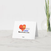 Santa und Rentier Lustige Tennis Weihnachtskarte カード (裏面)