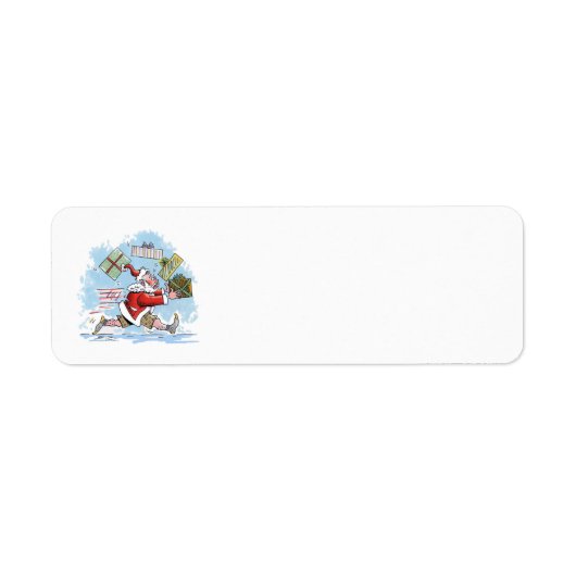Santa Unprepared return address labels ラベル (正面)