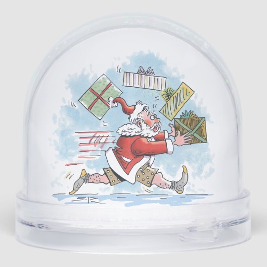 Santa Unprepared snow globe (裏面)