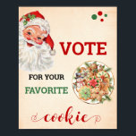 Santa Vote for Your お気に入りの Cookie Christmas Sign ポスター<br><div class="desc">「クリックデザインの編集」で、レイアウトをカスタマイズまたは変更する(用語の変更、フォント色、フォントスタイル)。** – すべての一致するデザインのコレクションをチェック**マッチングカード利用可能な方法遊：ゲストがホームクッキーを持って来て焼いた、誰もが自分のクッキーに投票お気に入りのする。</div>
