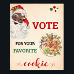 Santa Vote for Your お気に入りの Cookie Christmas Sign ポスター<br><div class="desc">「クリックデザインの編集」で、レイアウトをカスタマイズまたは変更する(用語の変更、フォント色、フォントスタイル)。** – すべての一致するデザインのコレクションをチェック**マッチングカード利用可能な方法遊：ゲストがホームクッキーを持って来て焼いた、誰もが自分のクッキーに投票お気に入りのする。</div>