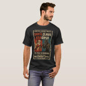 Santa vs Krampus Fight Night Christmas Shirt – Dar Tシャツ (正面フル)