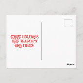 Santa vs Snowmen Flat Greeting Card ポストカード (裏面)