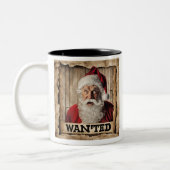 Santa Wanted Poster Mug ツートーンマグカップ (左)