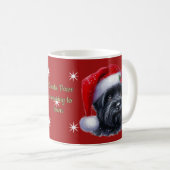 Santa Westie Christmas Mug コーヒーマグカップ (正面右)