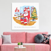 Santa Wetキャンバス印刷 キャンバスプリント (インサイチュ (リビング))