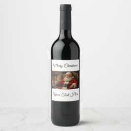 Santa Wine Bottle Label ワインラベル
