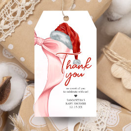 Santa Winter Baby Shower Favor Tags ギフトタグ