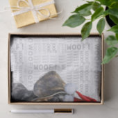 Santa Wire Hair Dachshund Dog Festive Holiday 薄葉紙 (ギフト)