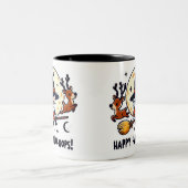 Santa Witch Broom Ride Mug – Halloween-Christmas ツートーンマグカップ (中央)