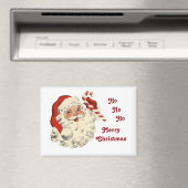 Santa With Candy Cane Magnet マグネット (インサイチュ (食洗機))