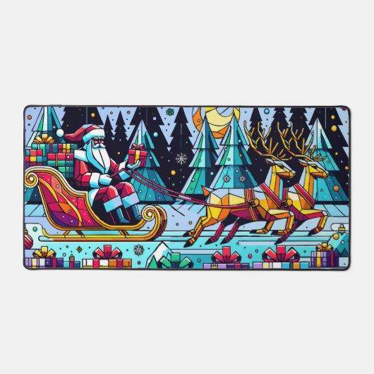 Santa with Christmas Presents デスクマット (正面)