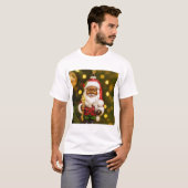 Santa with Cookie Holiday Joy Tシャツ (正面フル)