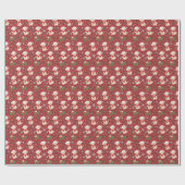 Santa with Gifts & puppys Christmas Wrapping Paper ラッピングペーパー (フラット)