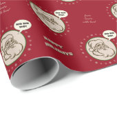 Santa with Love （カスタマイズ可能） 🎅 ラッピングペーパー (ロールコーナー)