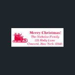 Santa With Rudolph In Sleigh Christmas Family Name セルフインキングスタンプ<br><div class="desc">サンタ祝とルドルフをソリでカスタム飾ったインクスタンプで休日のシーズンは、フェスティバル応援を広げる。上に「メリークリスマス」が美しく置かれ、下にあなたの家族の名前と、このデザインはホリデーカードに個人的なtouchをもたらす。好みのインクカラーを選択してスタイルに合わせ、楽しく手作りの外観を作成。</div>