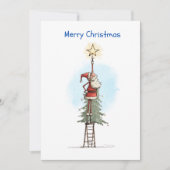 Santa with Star シーズンカード (正面)