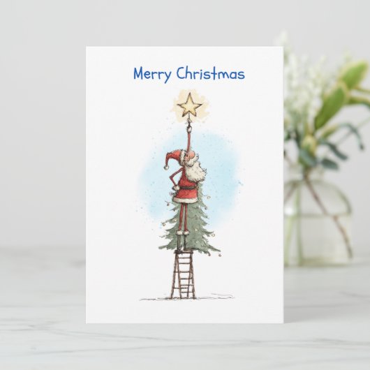 Santa with Star シーズンカード (スタンド正面)