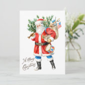 Santa with Toys and Drum 招待状 (スタンド正面)