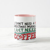 Santa Works One Day マグカップ (中央)