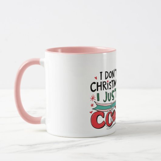 Santa Works One Day  マグカップ (左)