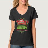 Santa Xmas Christmas For Maintenance worker Tシャツ (正面)
