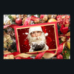 Santa / YOUR PHOTO カスタムChristmas poster ポスター<br><div class="desc">オリジナル画像はfreepik.com （ライセンス付きで使用）により修正。クリスマスアイテムの詳細については、私の店を参照。</div>