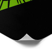 Santa Zen Yoga Meditation Christmas ポスター (角)